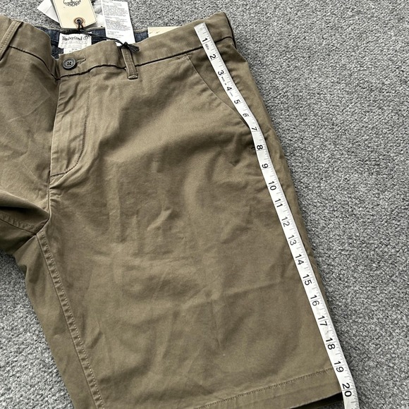 Timberland Shorts Mens 36 Brown Straight Fit Stretch Chino Flat Front Casual - Picture 9 of 14